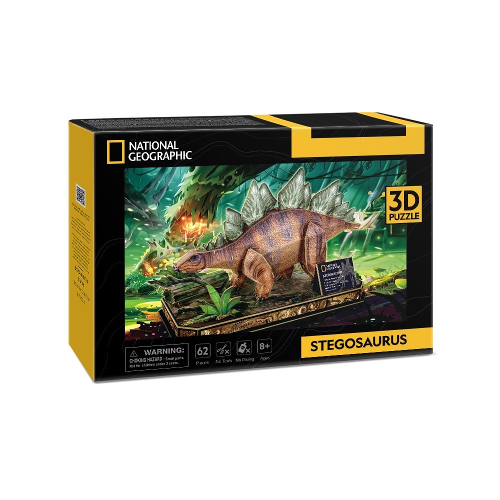 Puzzle 3D National Geographic - Stegozaur puzle, puzzle