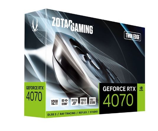 Zotac GeForce RTX 4070 Twin Edge NVIDIA 12 GB GDDR6X video karte