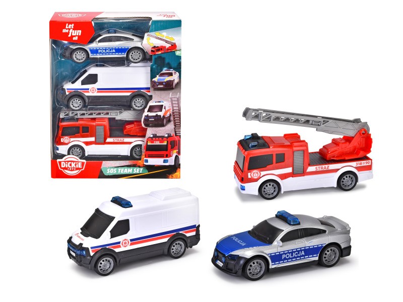 Emergency vehicles SOS 3-pak 203712015026 (4006333085277) Rotaļu auto un modeļi