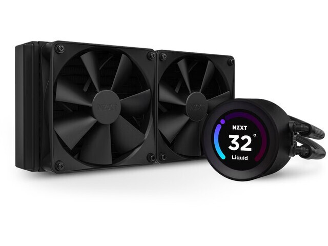 NZXT water cooling Kraken Elite 240 LCD ventilators