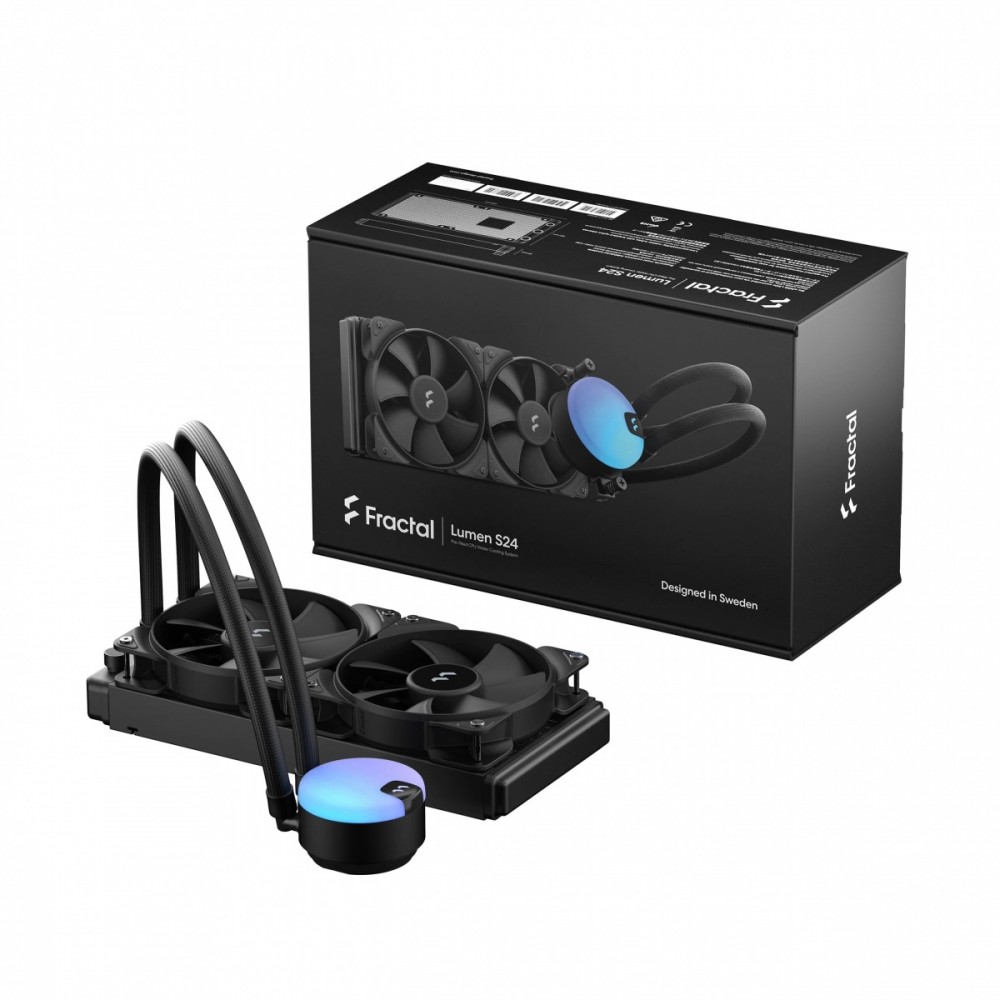 Fractal Design Water Cooling Unit  Lumen S24 V2  Intel, AMD, CPU Liquid Cooler procesora dzesētājs, ventilators