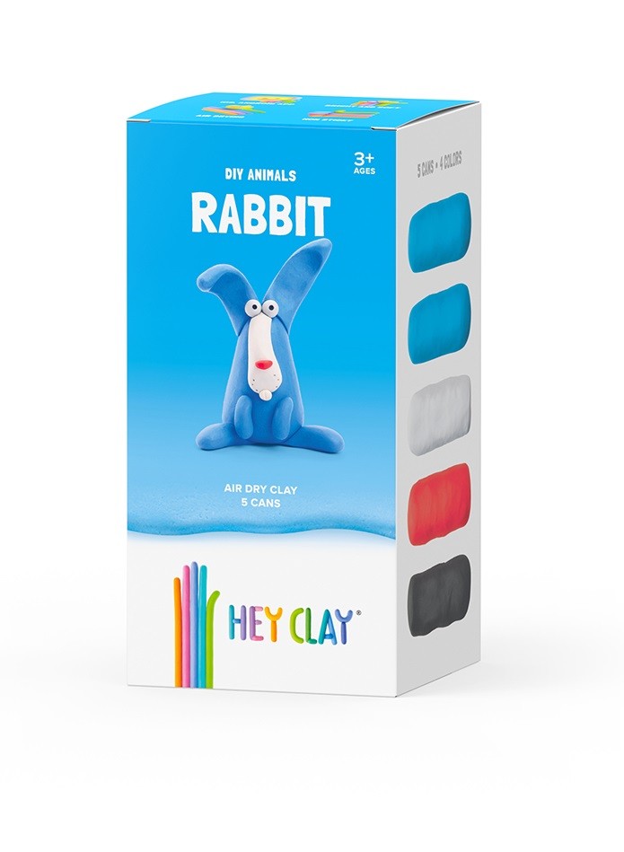 Plastic mass Hey Clay Bunny HCLMN006CEE (5904754604802) bērnu rotaļlieta