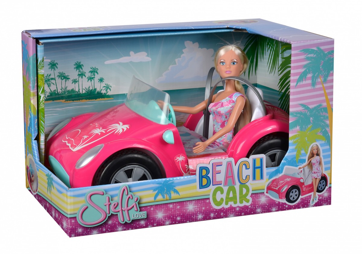 Doll Steffi Love Beach Car 105733658 (4006592086589) bērnu rotaļlieta