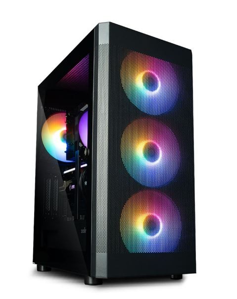 I4 TG ATX Mid Tower PC case 4 fans RGB Datora korpuss