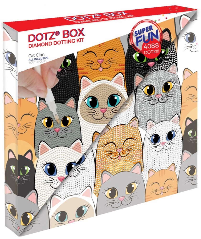Set Diamond Dotz - Cat Clan box galda spēle