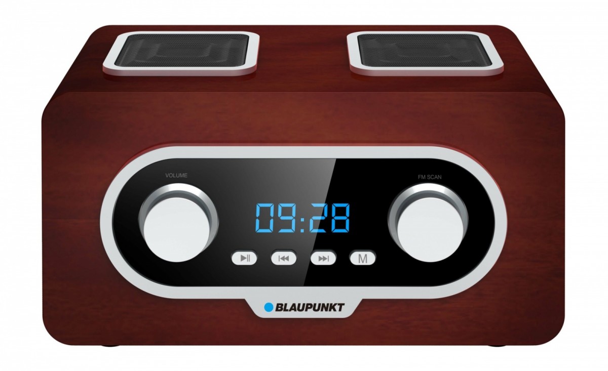 Portable FM Radio PLL SD/USB/AUX with battery and clock BLAUPUNKT PP5.2BR (5901750503863) radio, radiopulksteņi