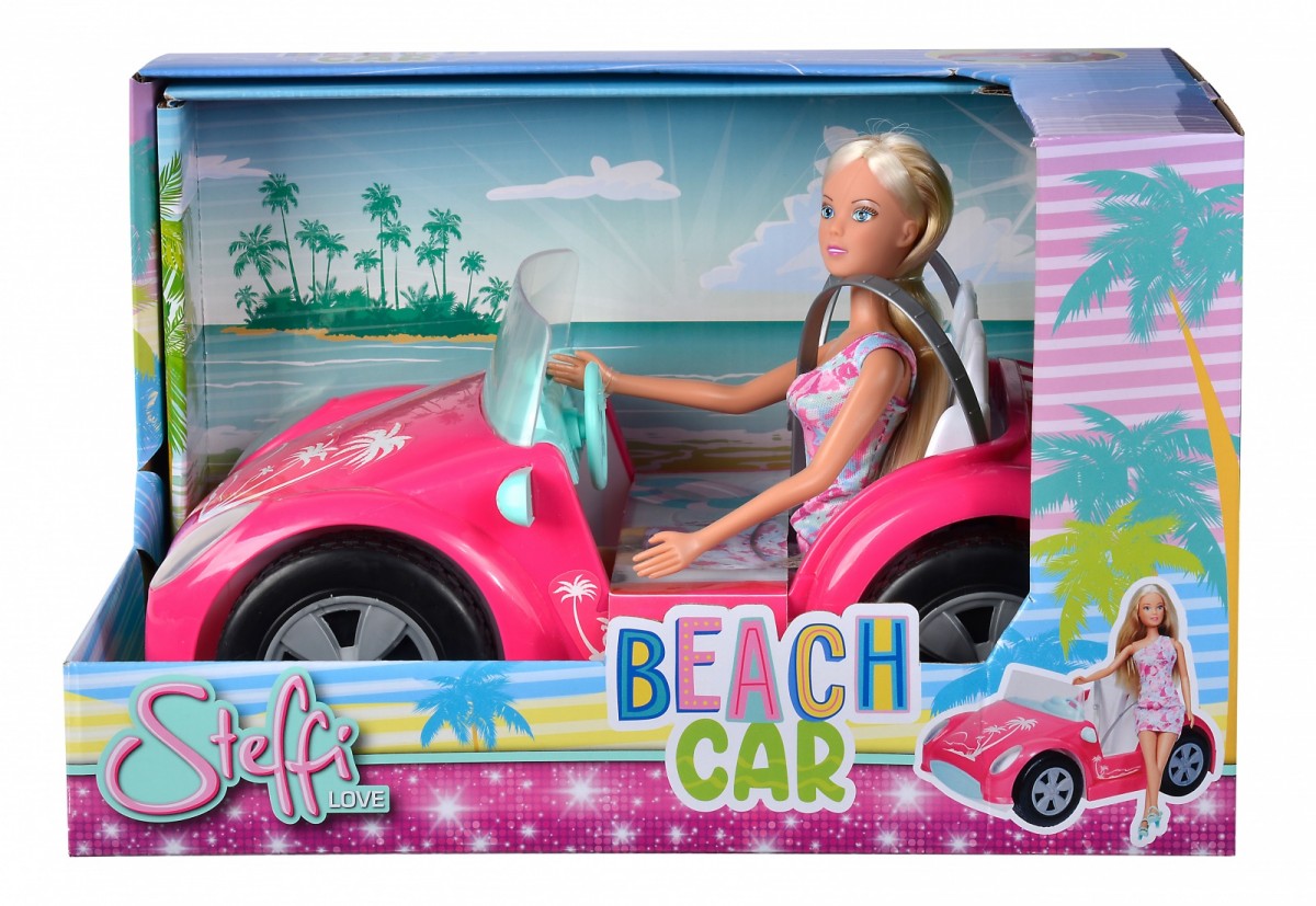 Doll Steffi Love Beach Car 105733658 (4006592086589) bērnu rotaļlieta