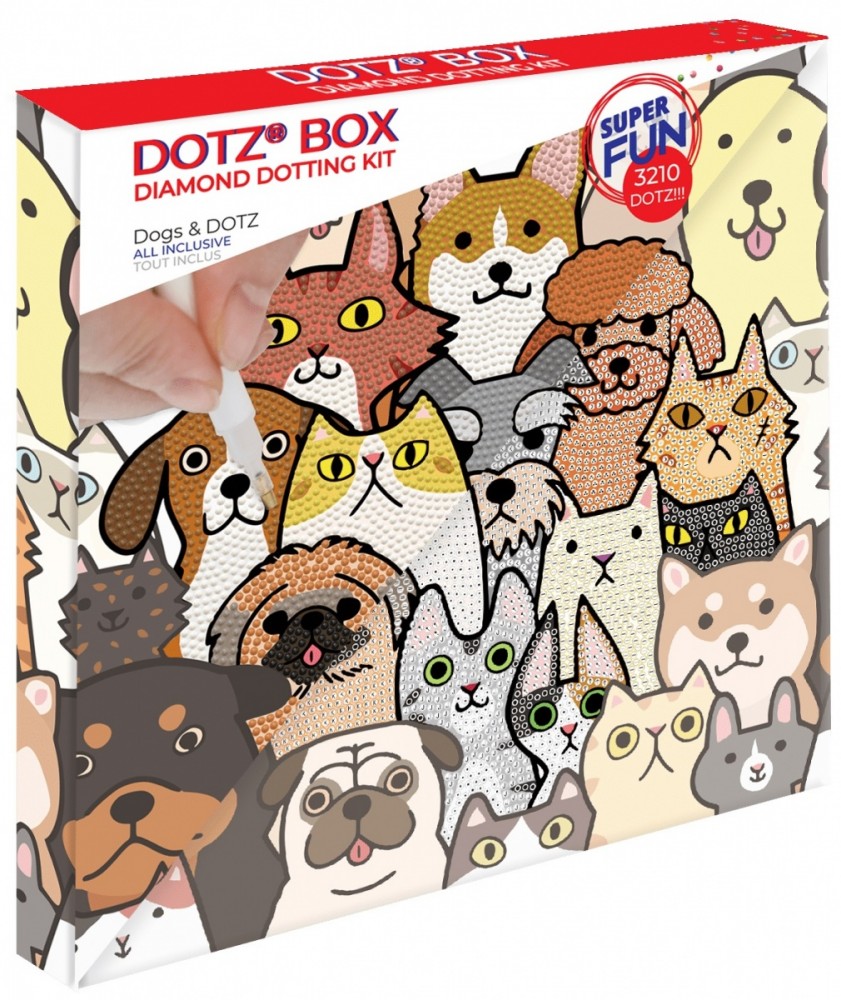 Set Diamond Dotz - Dogs&Dotz box galda spēle