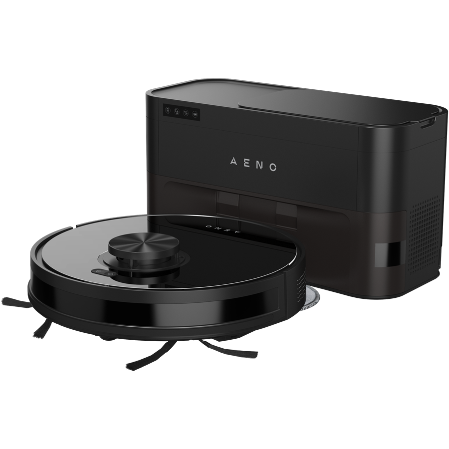 AENO Robot Cleaner w/Dust Collector, black, 2in1 and dust tank, 4000pa, 3200mAh battery robots putekļsūcējs