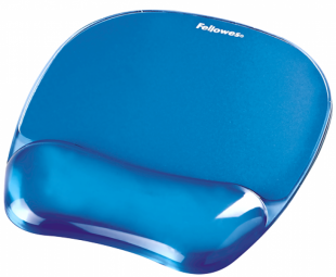 Fellowes Crystal Gel Mouse Gel Wrist Support blue peles paliknis