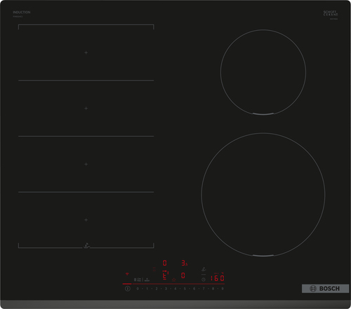 Bosch Serie 6 PIX631HC1E hob Black Built-in 60 cm Zone induction hob 4 zone(s) plīts virsma