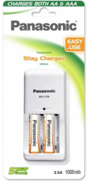 Lādētājs Panasonic BQ-CC06 for AA and AAA+ 1100mAh Batteries  5025232577361 5025232577361 (5025232577361)