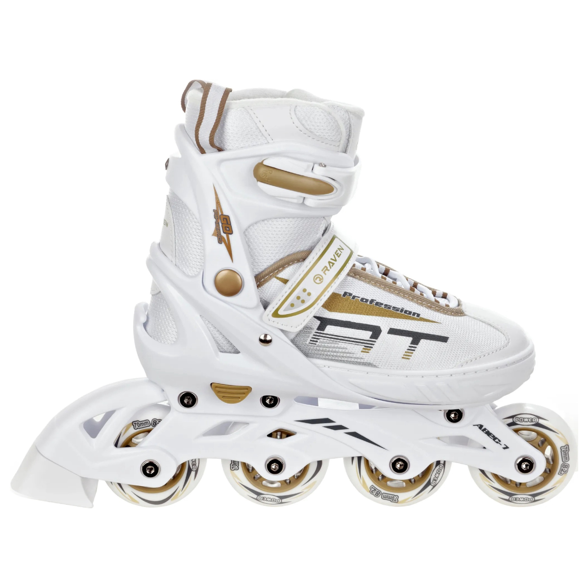 Skrituļslidas Raven Profession White/Gold 31-35 RS83246 (5903576083246) Skrituļslidas