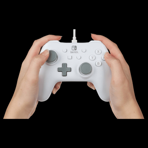 PowerA Controller fur Nintendo Switch (kabelgebunden, weis, offiziell lizenziert) spēļu konsoles gampad