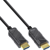 Kabel InLine InLine Registered  HDMI AOC cable, Ultra High Speed HDMI cable, 8K4K, black, 100m kabelis video, audio