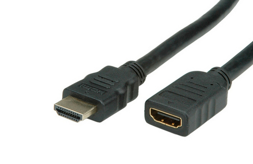 VALUE HDMI High Speed Extension cable, with Ethernet, plug- plugs 1,0m (11.99.5574) kabelis, vads