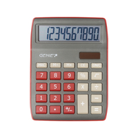 GENIE Tischrechner 840DR dunkelrot 10-stellig kalkulators