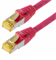 Herweck Helos - Patchkabel - RJ-45 (M) - RJ-45 (M) - 0,5m - SFTP-Kabel (PIMF) - CAT 6a - Magenta (118130) 4005938181308 Mobilais Telefons