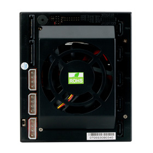 Backpl. Fantec SNT-BA3151-1 SAS/SATA 3x5,25"f.5x3,5"HDD schw cietā diska korpuss