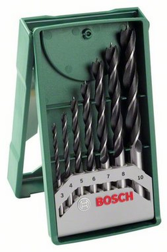 Bosch Mini X-Line Drills for drewna - set 7 pieces