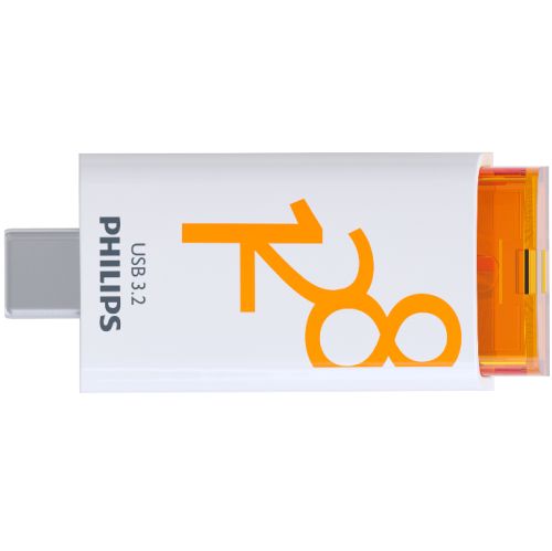 PHILIPS USB-C 3.2 Gen 1 Flash Drive Click sunrise Orange 128GB USB Flash atmiņa