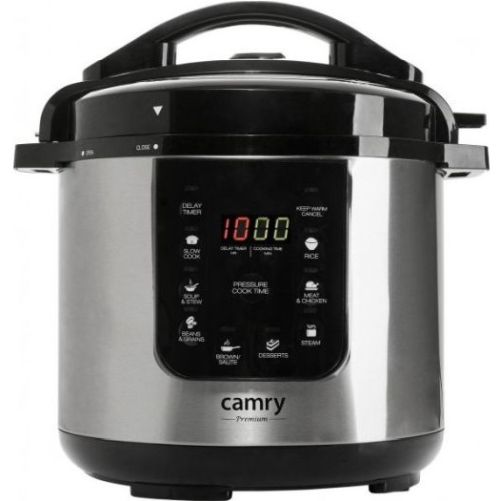 Camry CR 6409 multi cooker 6 L 1000 W Black,Stainless steel Multivārāmais katls