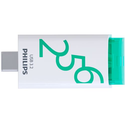 PHILIPS USB-C 3.2 Gen 1 Flash Drive Click Spring Green 256GB USB Flash atmiņa