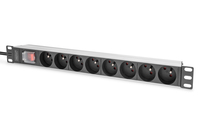 DIGITUS - power strip - aluminum profile and switch - 4000 Watt aksesuārs datorkorpusiem