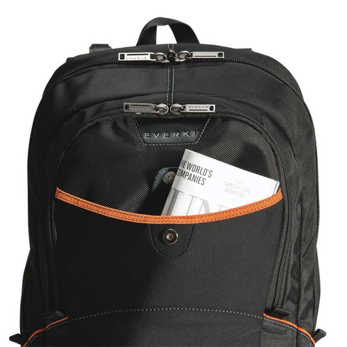 Everki Glide Notebook Rucksack bis 44cm (17,3 Zoll) black portatīvo datoru soma, apvalks