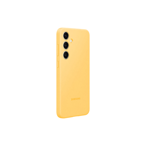 Samsung Silicone Case fur das Galaxy S24+ (Yellow) aksesuārs mobilajiem telefoniem