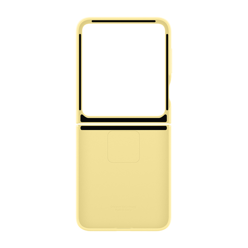Samsung Silicone case, Galaxy Flip6, dzeltena - Apvalks viedtalrunim Galaxy Flip6 Silicone Case biroja tehnikas aksesuāri