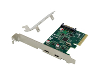 CONCEPTRONIC PCI Express Card 2 Port USB-C 3.2 Strom erford. karte