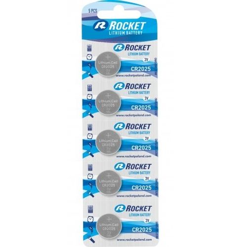 Rocket CR2025-5BB Blistera iepakojuma 5gb. Baterija