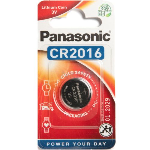 Panasonic CR2016-1BB Blistera iepakojuma 1gb. Baterija