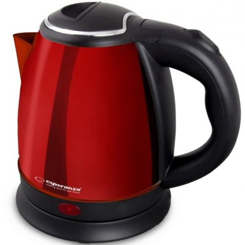 Esperanza EKK128R electric kettle Parana 1 L Black,Red 1350 W Elektriskā Tējkanna