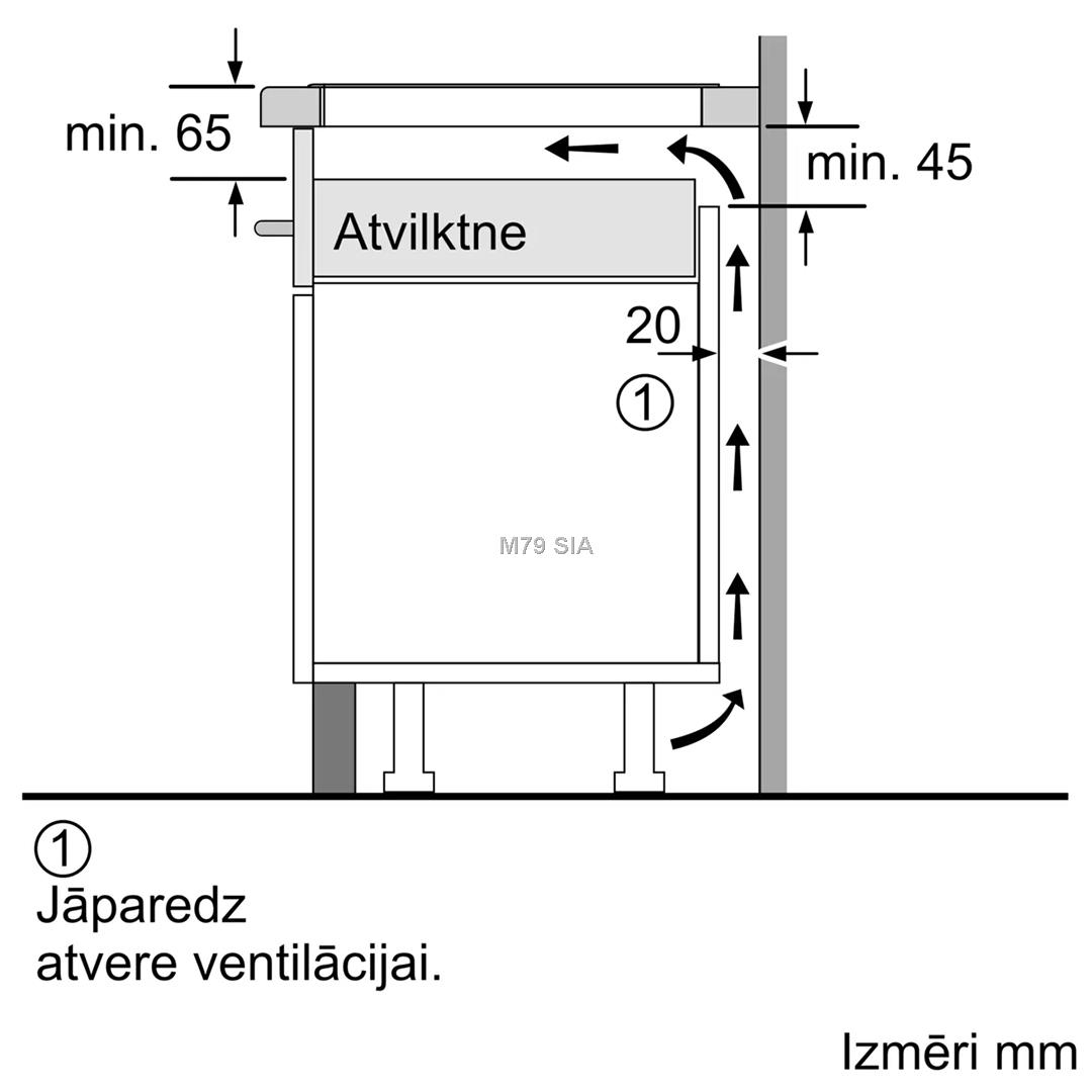 Bosch, Series 6, platums 60 cm, bez ramja, melna - Iebuvejama indukcijas plits virsma