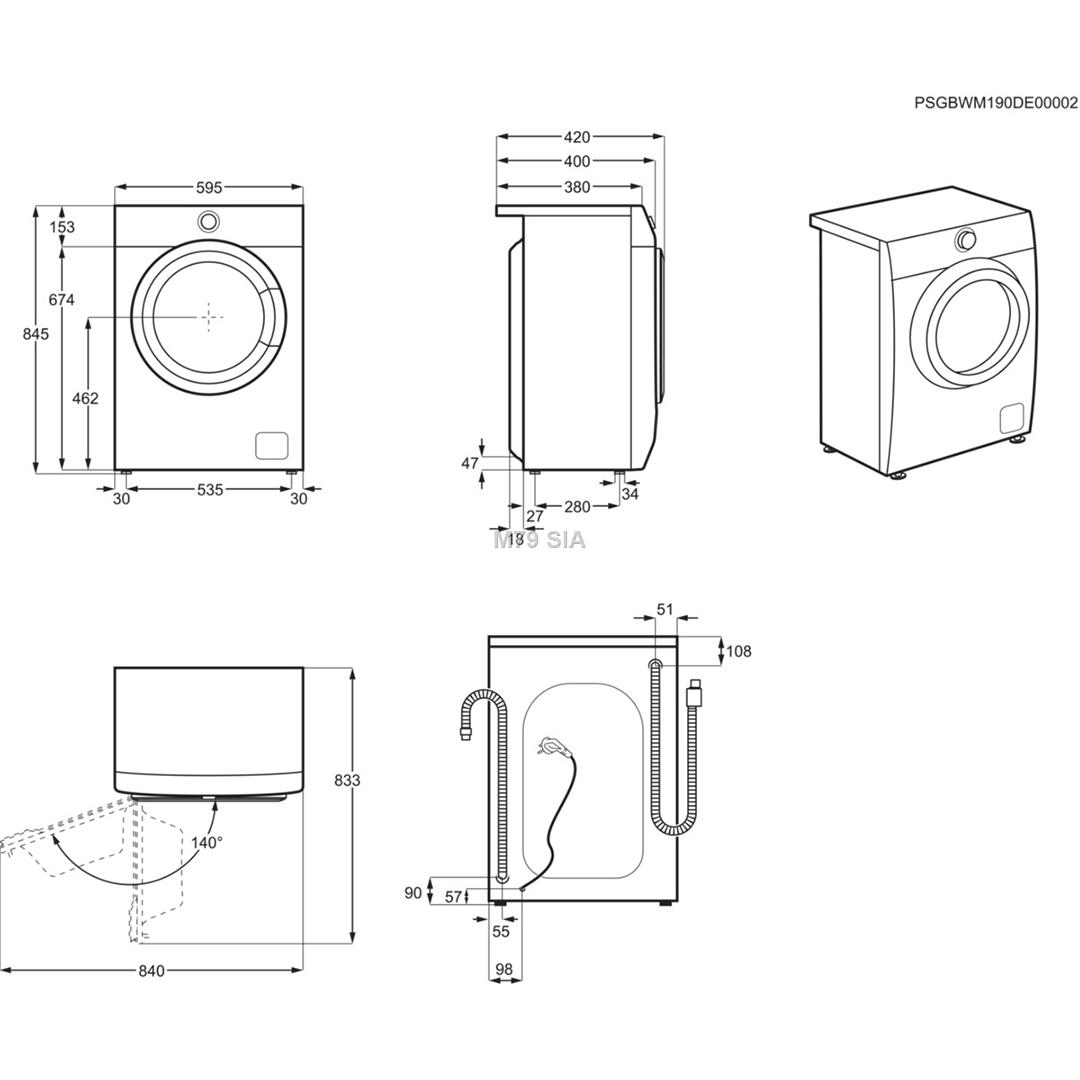 Electrolux, Perfect Care 600, 6 kg, dzilums 37.8 cm, 1200 apgr/min. - Velas mazgajama masina ar prieksejo ieladi