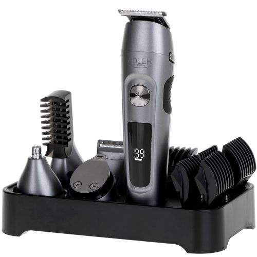 Adler | Grooming 6 in 1 Set | AD 2944 | Cordless | Number of length steps 6 | Stainless Steel/Black matu, bārdas Trimmeris