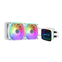 WAK Enermax Aquafusion ADV Wasserkuhler 240mm SquA RGB weis ūdens dzesēšanas sistēmas piederumi