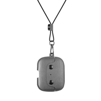 Woodcessories AirCase AirPod Pro Leather Necklace Case Stone Gray aksesuārs mobilajiem telefoniem