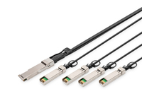 DIGITUS QSFP+ 40G 4XSFP+ 5 m DAC Kabel, 2m, schwarz tīkla iekārta