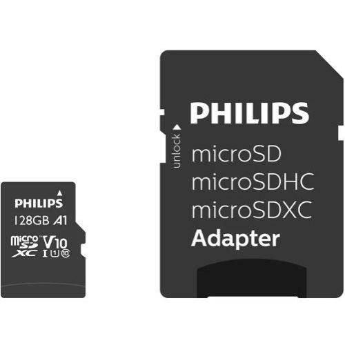 PHILIPS MicroSDHC 128GB class 10/UHS 1 + Adapter atmiņas karte