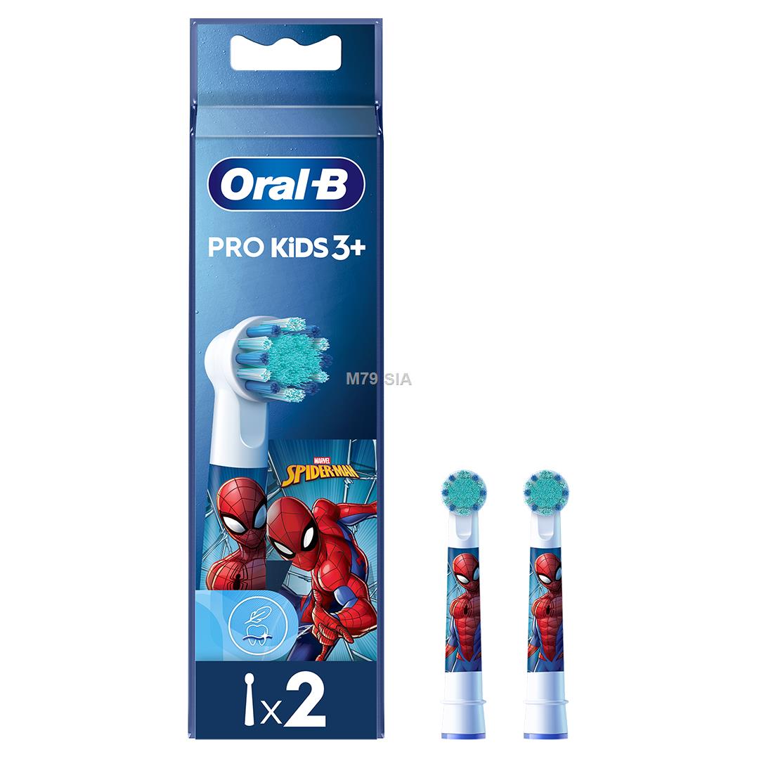 Braun Oral-B, Spiderman, 2 gab. - Uzgali elektriskajai zobu birstei LED Televizors