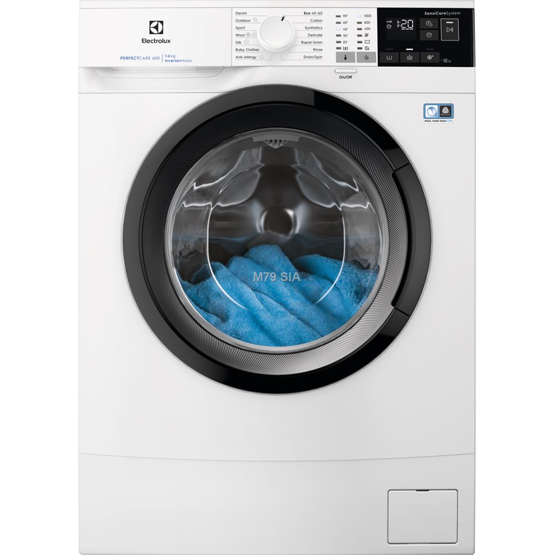 Electrolux, Perfect Care 600, 6 kg, dzilums 37.8 cm, 1000 apgr/min. - Velas mazgajama masina ar prieksejo ieladi