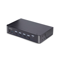 4-Port DisplayPort 1.4 KVM Switch, 8K 60Hz / 4K 144Hz, 2x USB 3.0 Ports, 4x U... KVM komutators