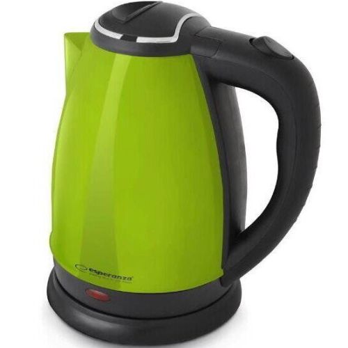 Esperanza EKK113G electric kettle 1.8 L 1800 W Black, Green Elektriskā Tējkanna