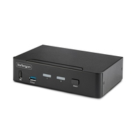 2-Port DisplayPort KVM Switch, 8K 60Hz / 4K 144Hz, Single Display, DP 1.4, 2x... KVM komutators