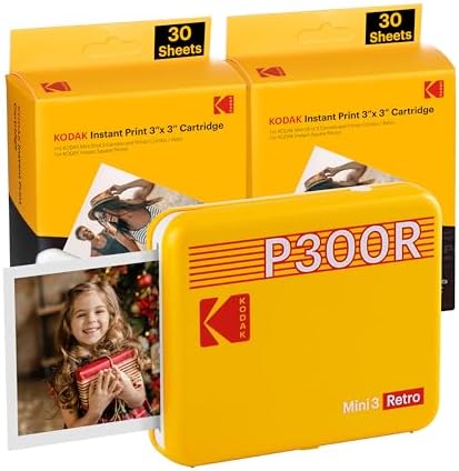 Kodak mini 3 ERA yellow 3X3 + 60sheets printeris