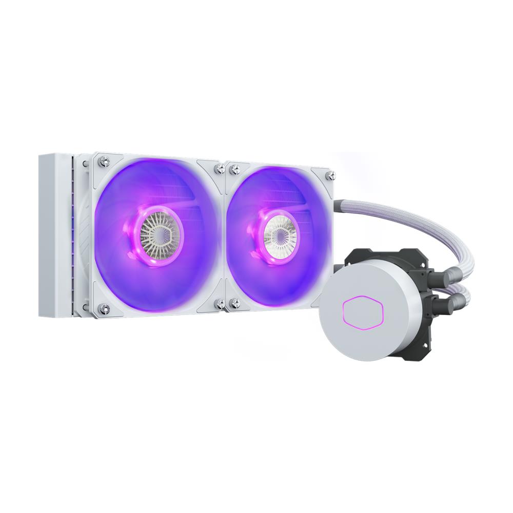 Cooler Master MasterLiquid ML240L V2 RGB White Edition computer liquid cooling procesora dzesētājs, ventilators