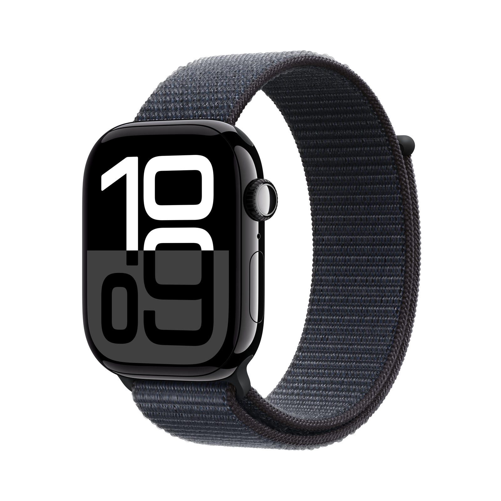 Apple Watch 10 46mm GPS+4G Alu Sport Loop Jet Black/Ink Viedais pulkstenis, smartwatch